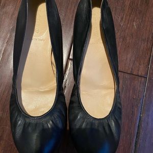 J. Crew CECE Leather Ballet Flats - Black